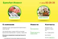 Сайт ООО "БрянЛит-Инвест"